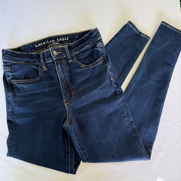American Eagle Outfitters Denim - American Eagle Outfitters Women’s Dark Blue High-Rise Skinny Jeans